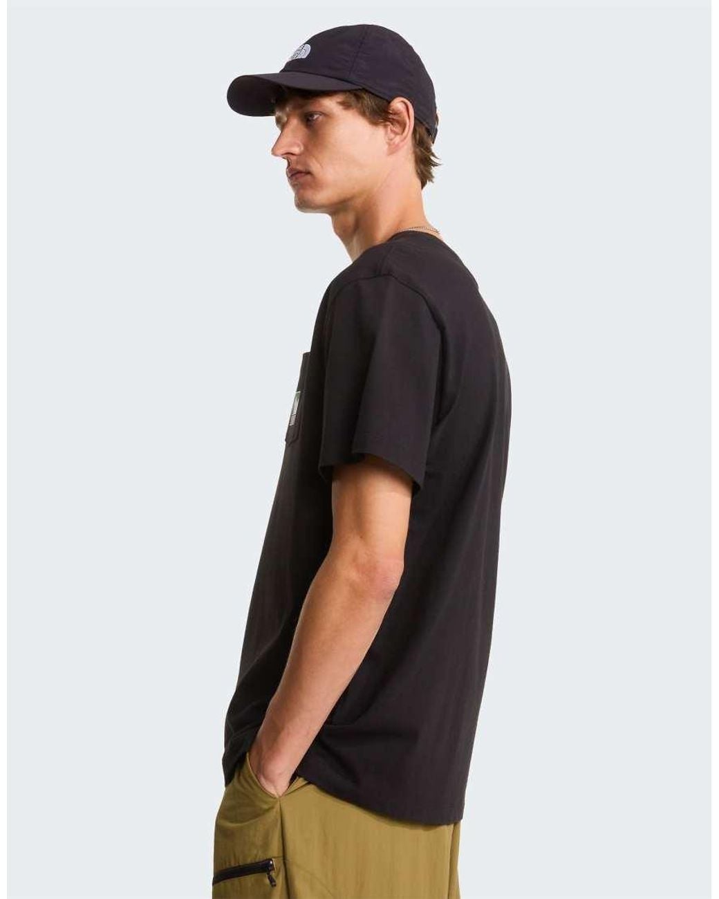 The North Face Black Mountain Logo Relaxed Graphic T-Shirt for men