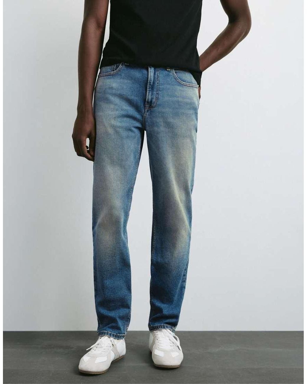 Pull&Bear Blue Slim Fit Jeans for men