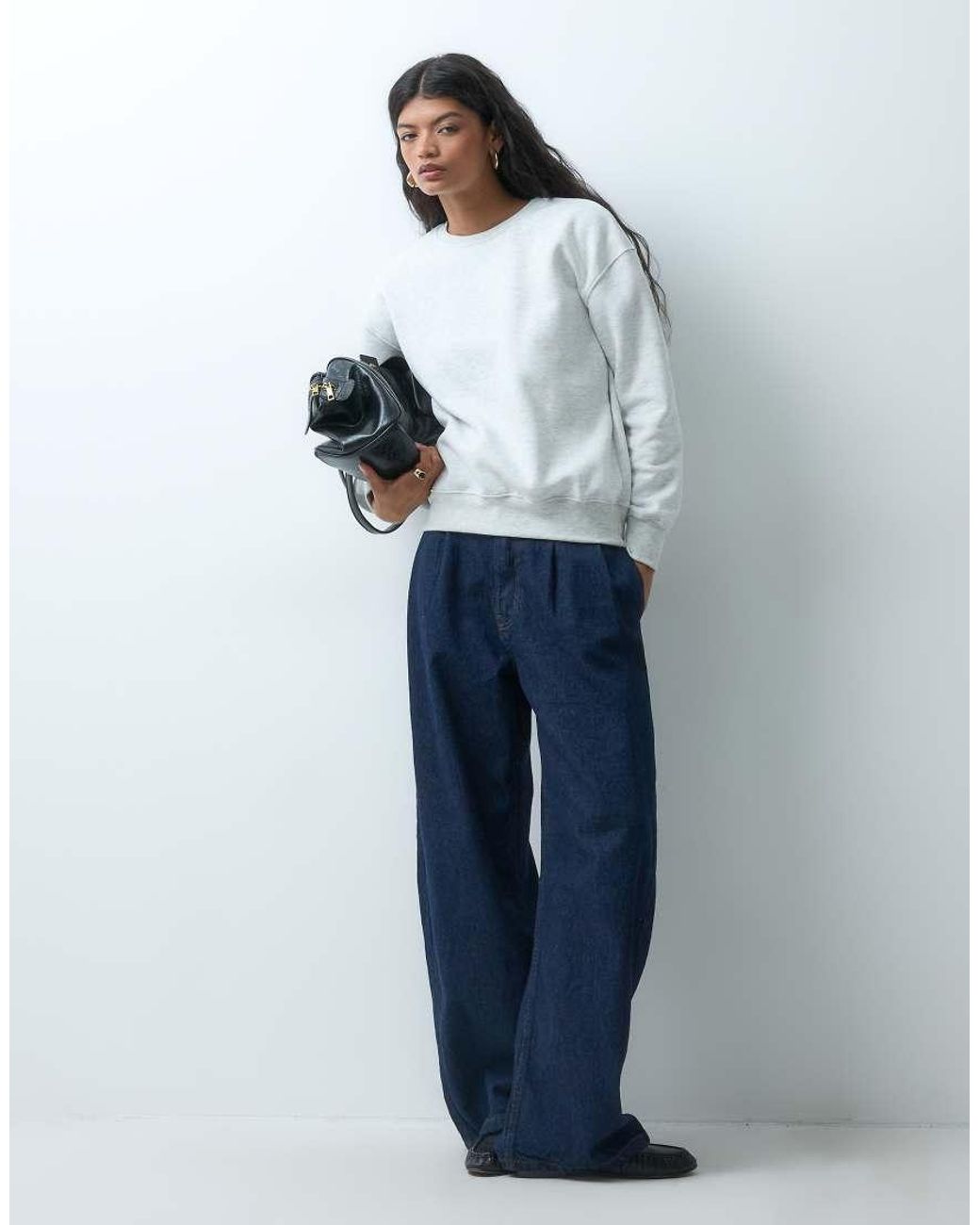Noisy May Blue Crew Neck Sweatshirt