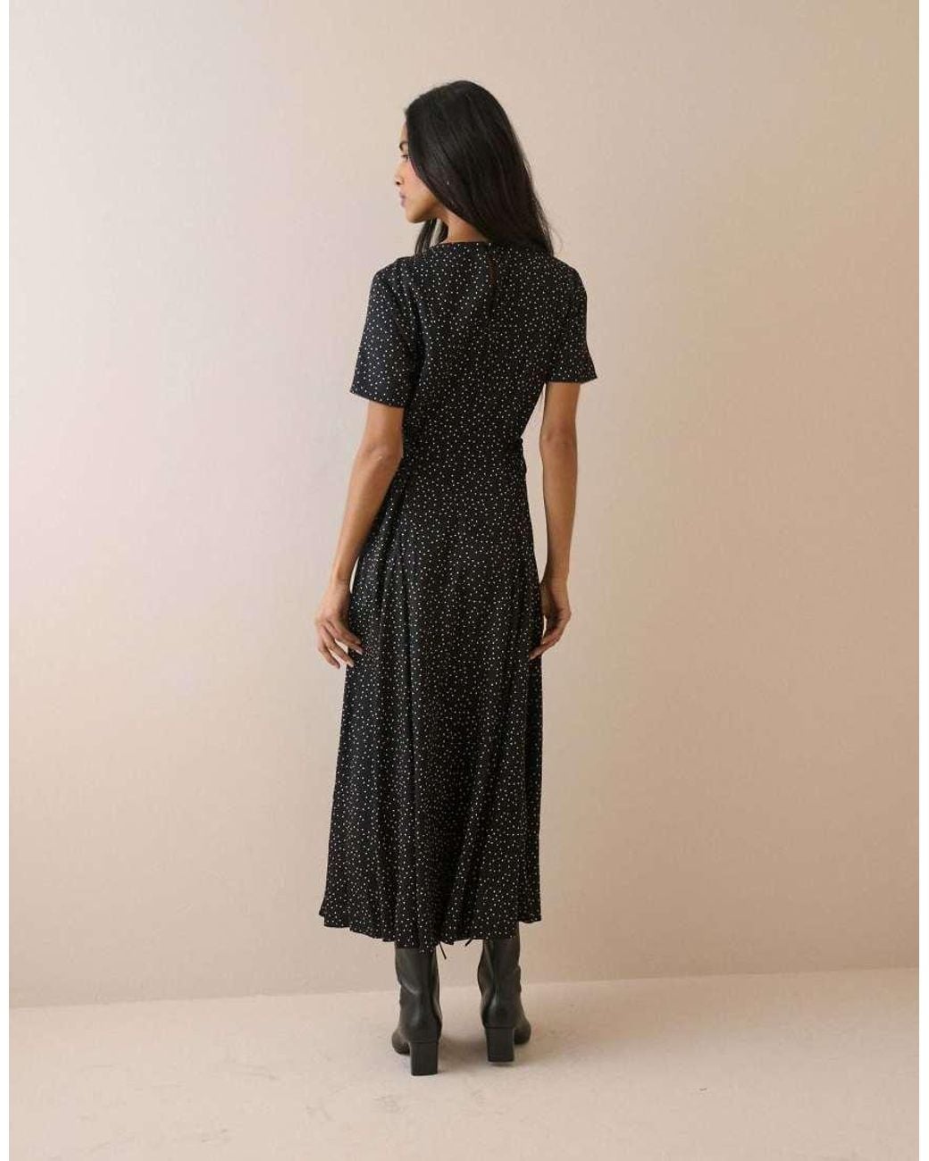 Nobody's Child Natural Polka Dot Gaia Maxi Dress