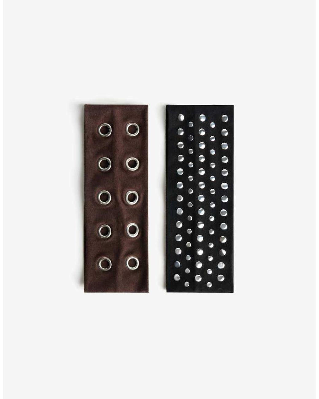Bershka Black 2-pack Of Studded Headbands