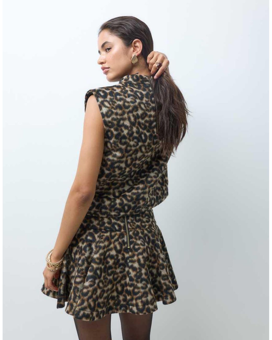 ASOS Brown Co-ord High Neck Top