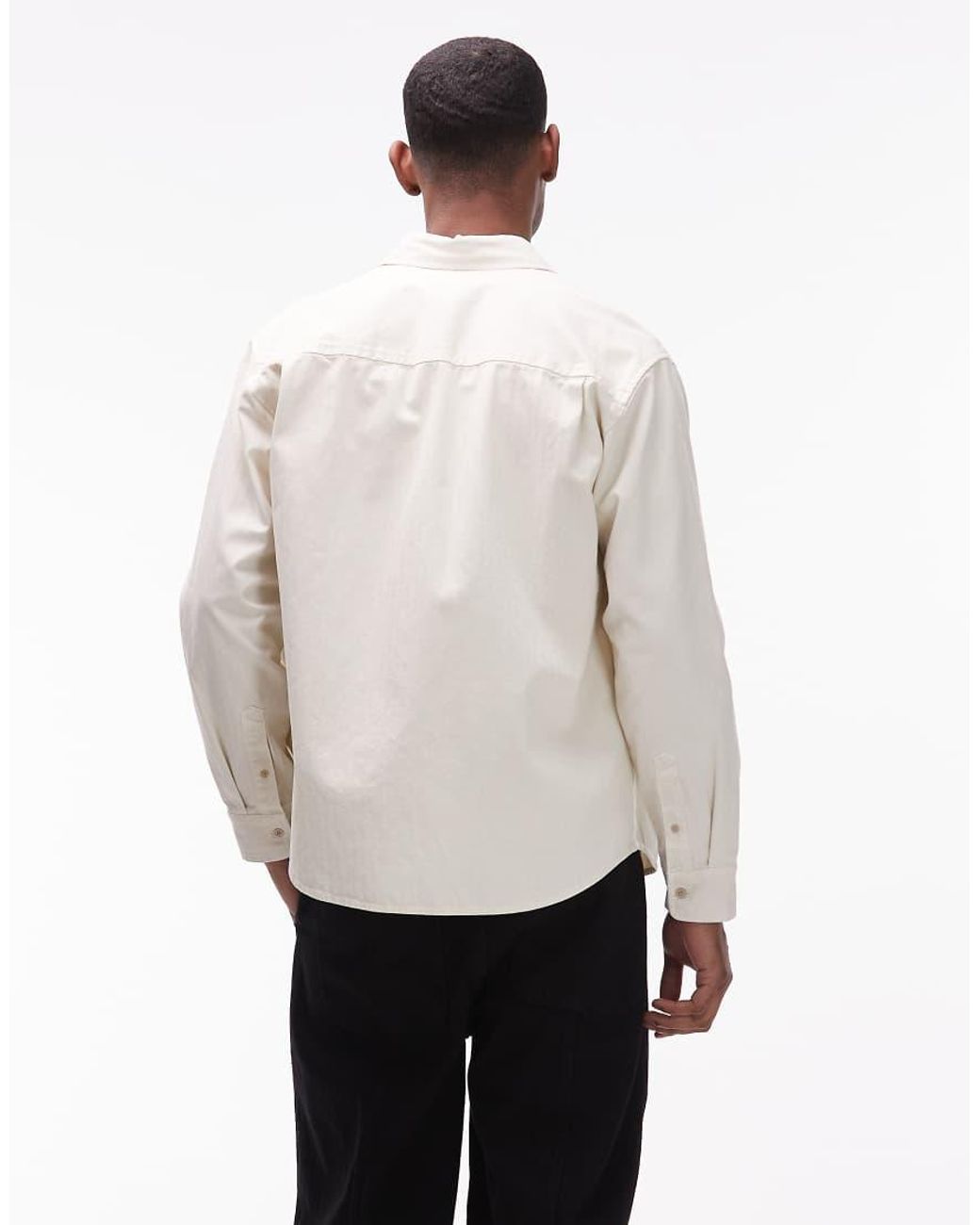DOUBLE A by WOOD WOOD White Cooper Shirt for men
