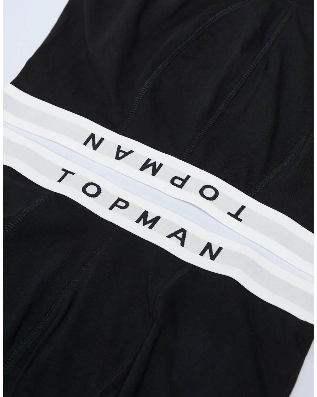 Topman Black 3 Pack Trunk for men
