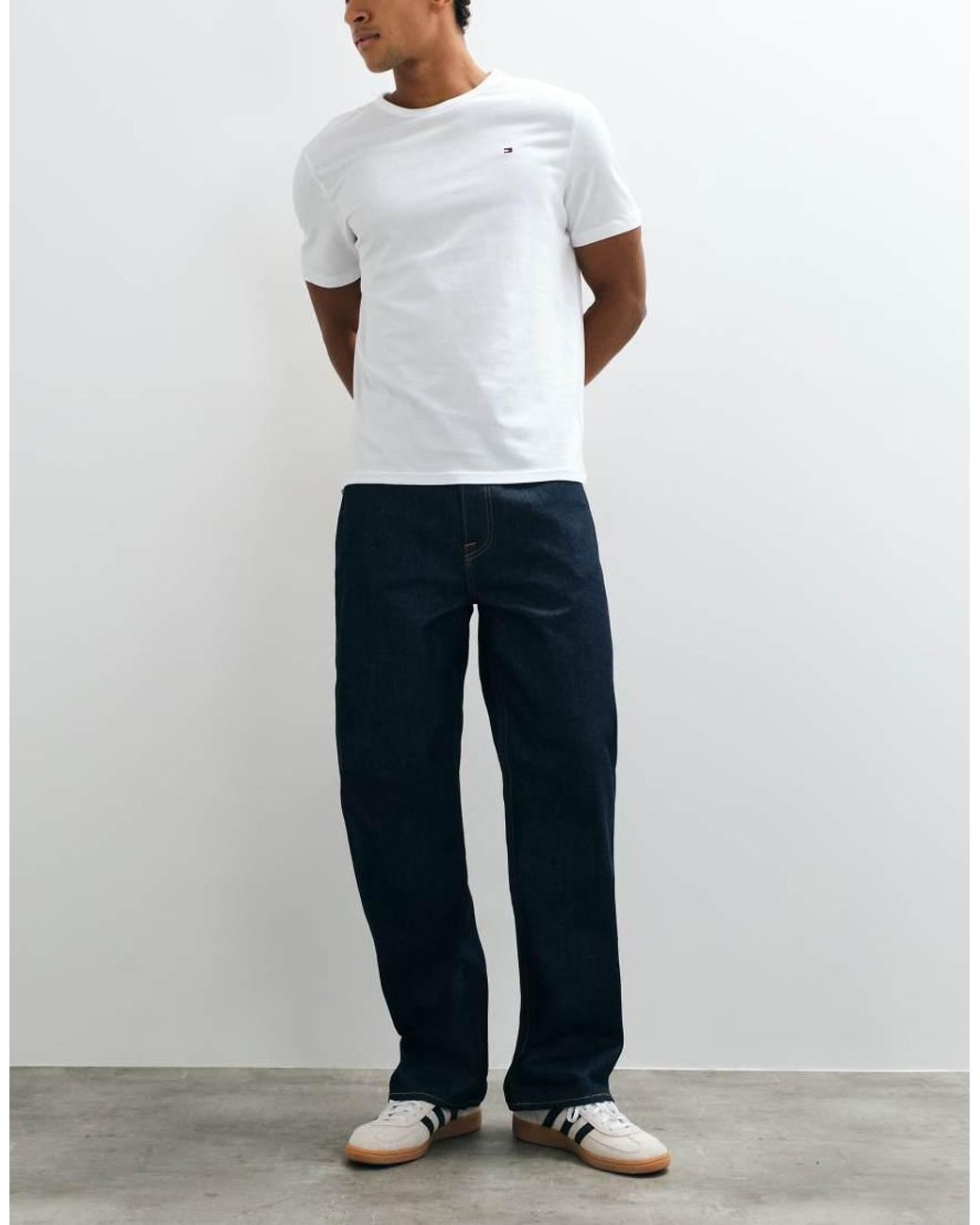 Abercrombie & Fitch White baggy Fit Jeans for men