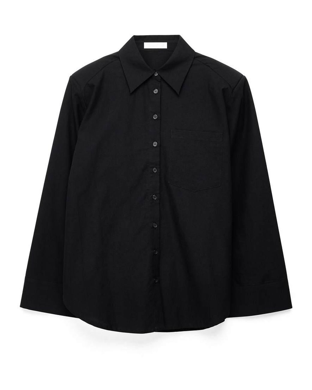 NA-KD Blue Oversized Shoulder Pad Shirt