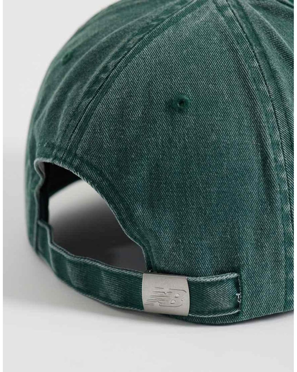 New Balance Green 6 Panel Linear Logo Cap