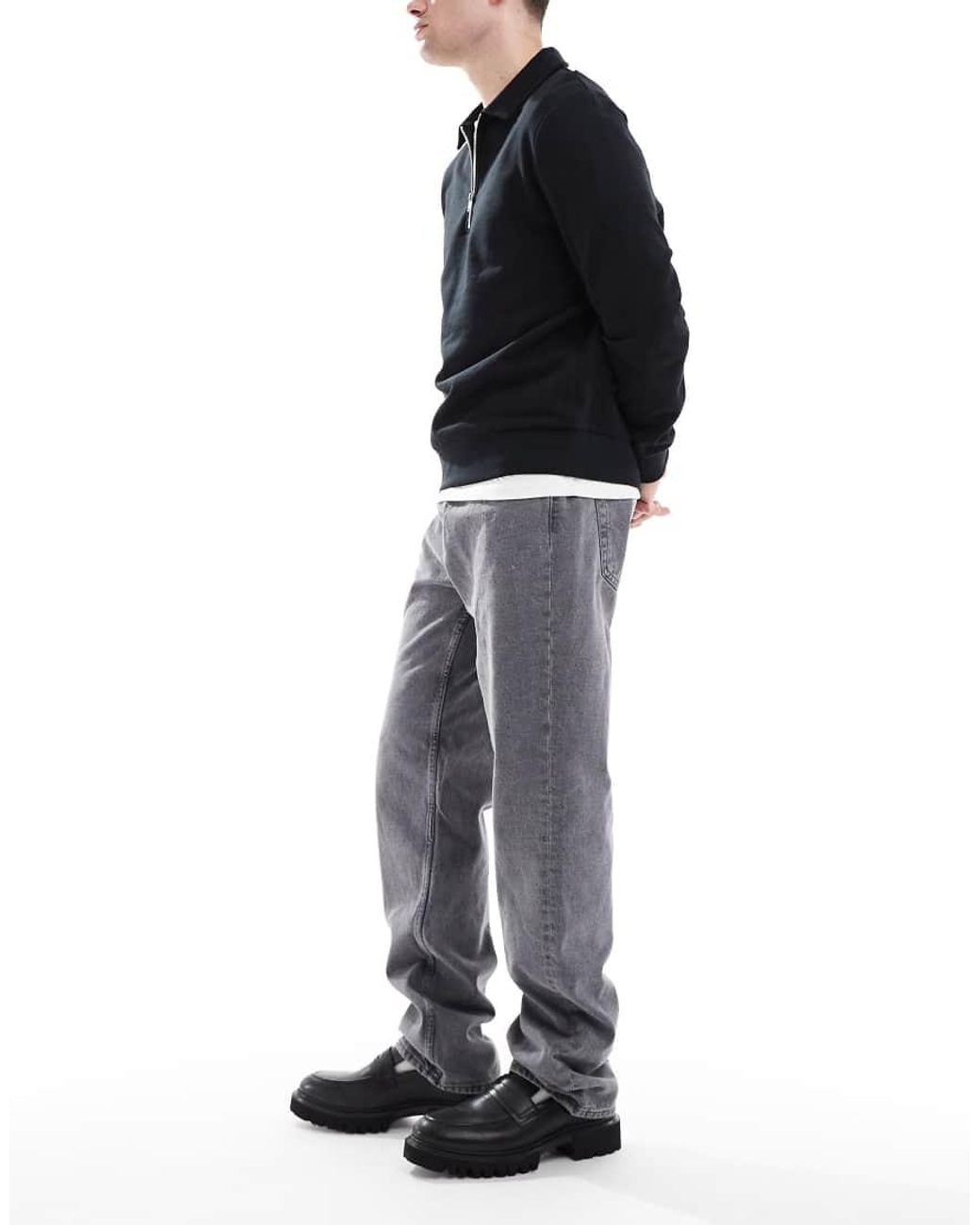 Only & Sons Black Edge Straight Fit Jeans for men