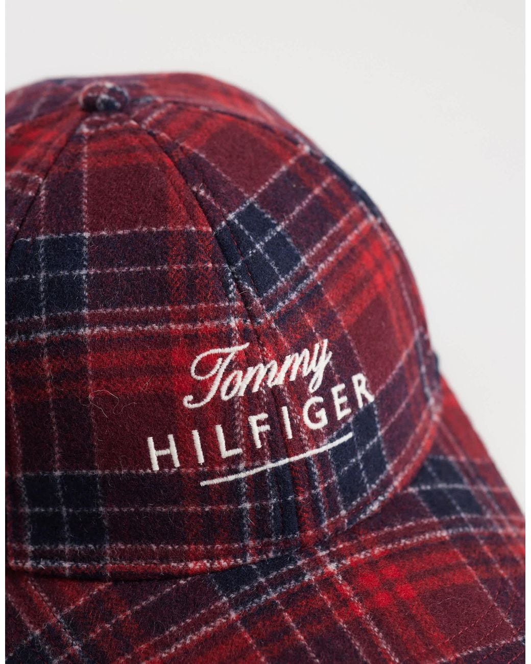 Tommy Hilfiger Crest Wool Blend Cap in Red for Men | Lyst