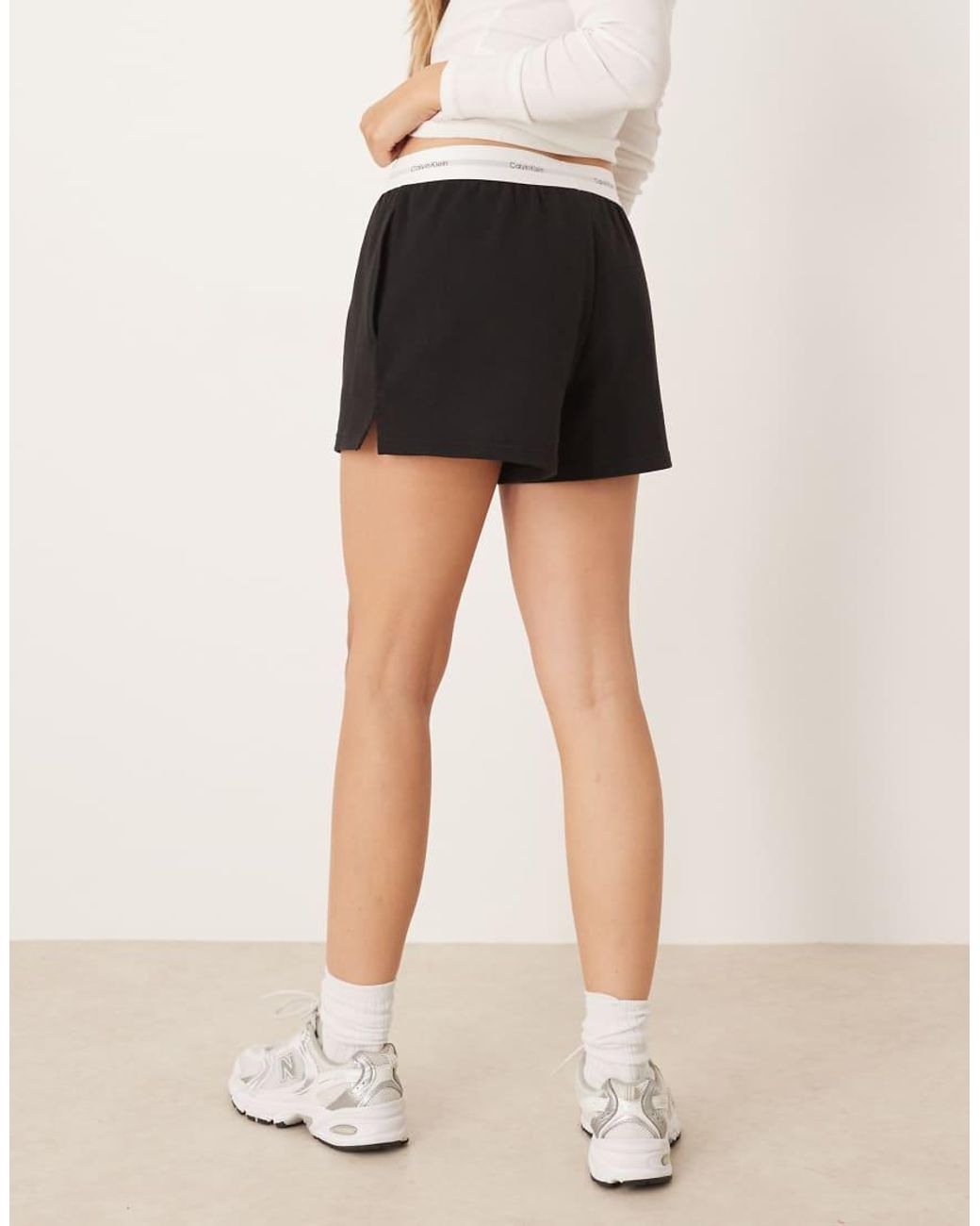 Calvin Klein Natural Jersey Shorts With Waistband