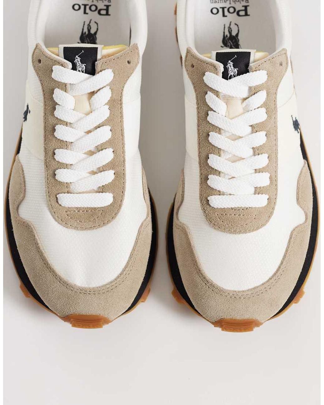 Polo Ralph Lauren White Trail 125 Panelled Sneakers