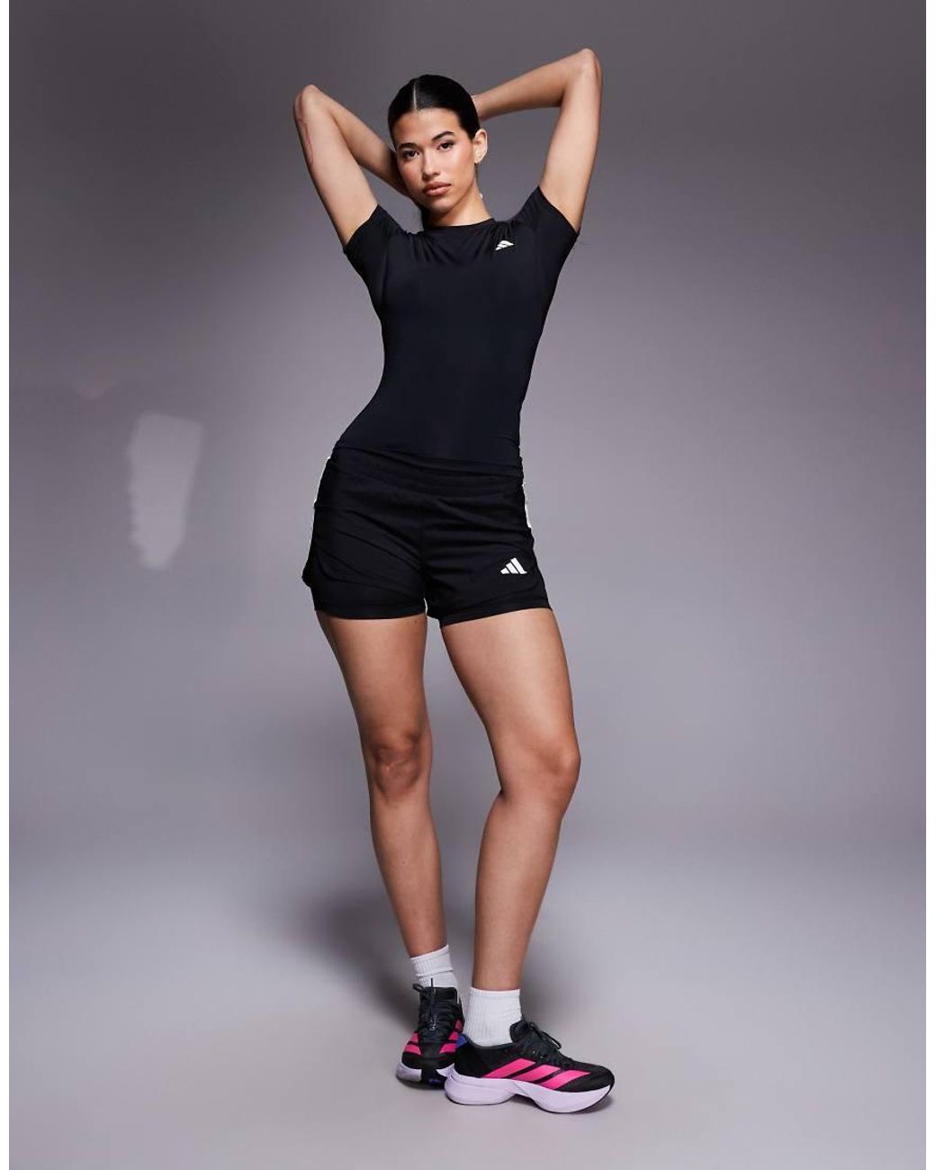 Adidas Originals Black Adidas Training Power Essentials Baby Tee