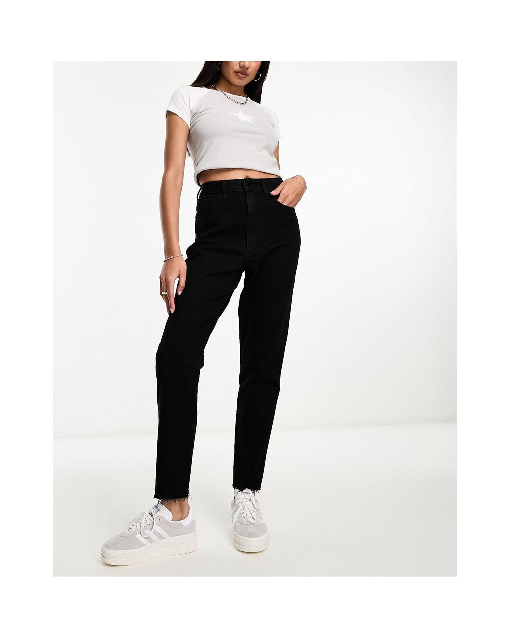 Hollister fit high rise jeans in black