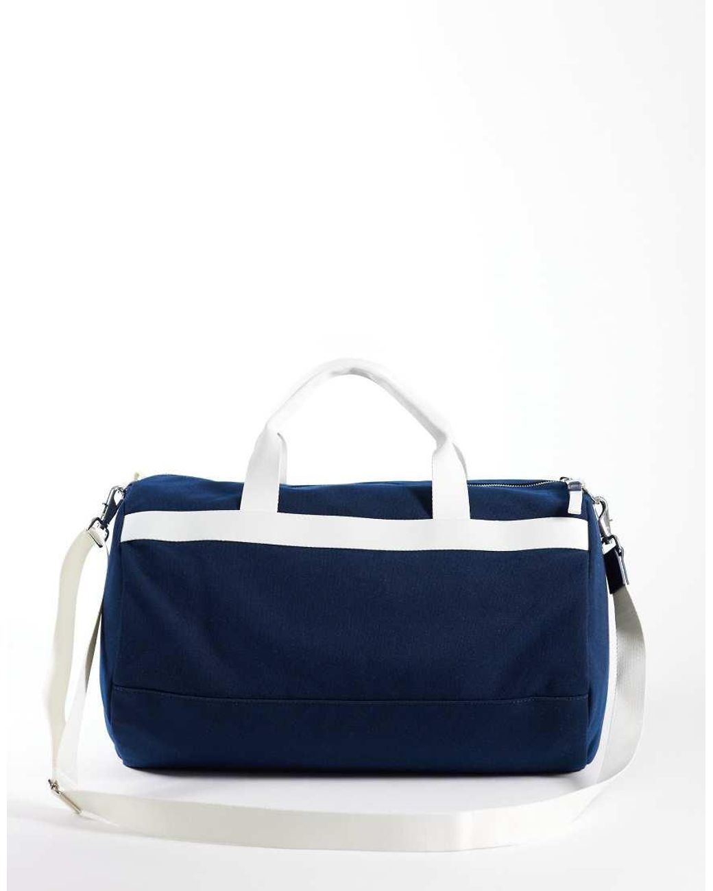 Tommy Hilfiger Blue Varsity Sport Duffle Bag for men