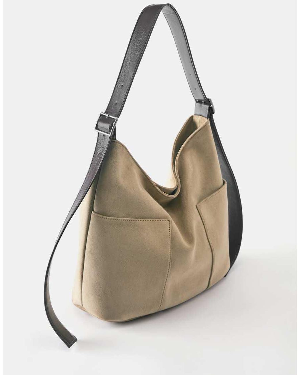 Pull&Bear Natural Contrast Shopper Bag