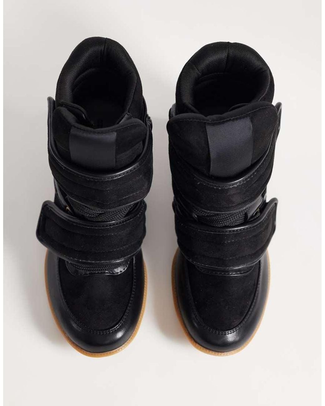 ASOS Black Dahlia High Top Wedge Trainers