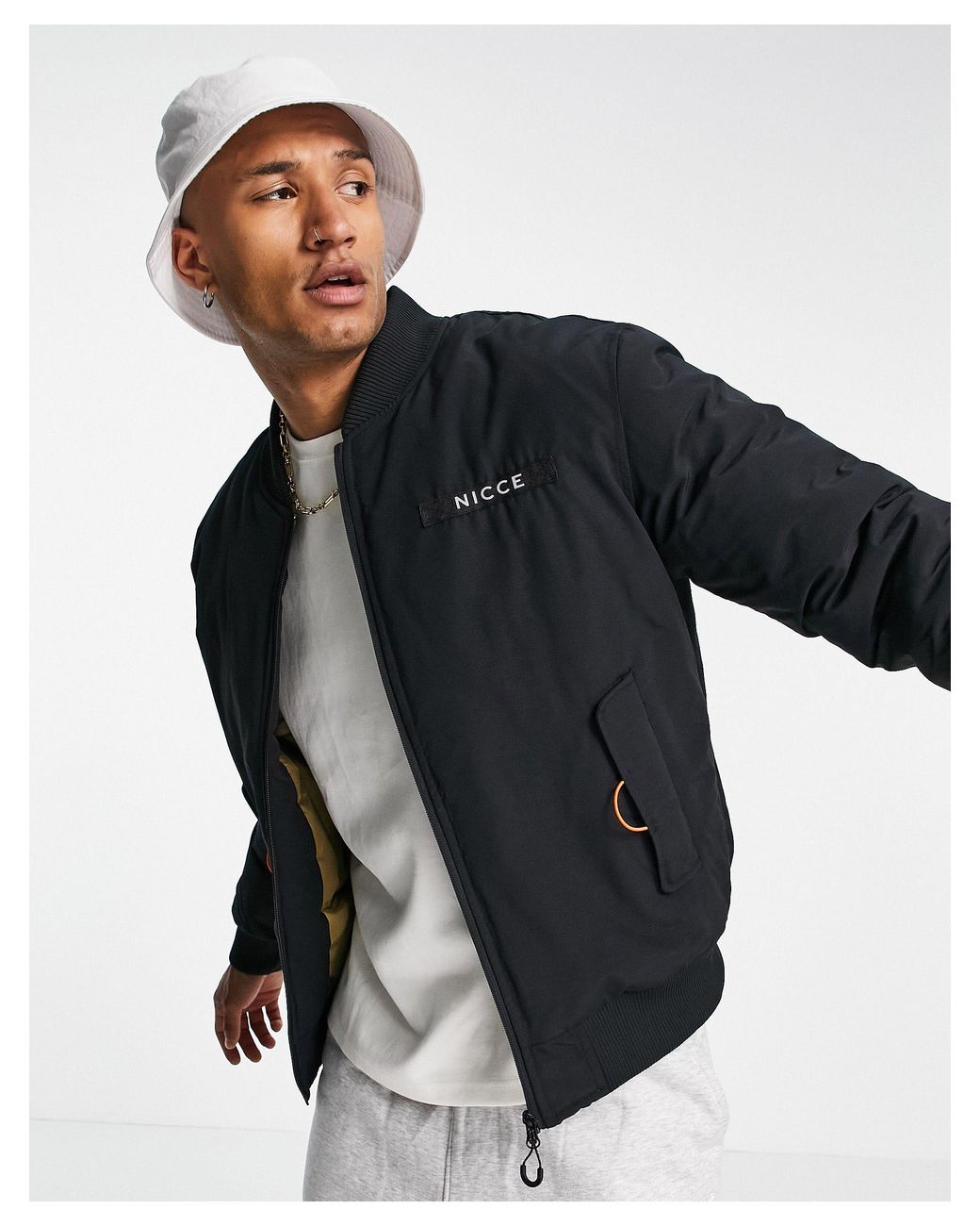 Nicce London Meru Bomber Jacket in 