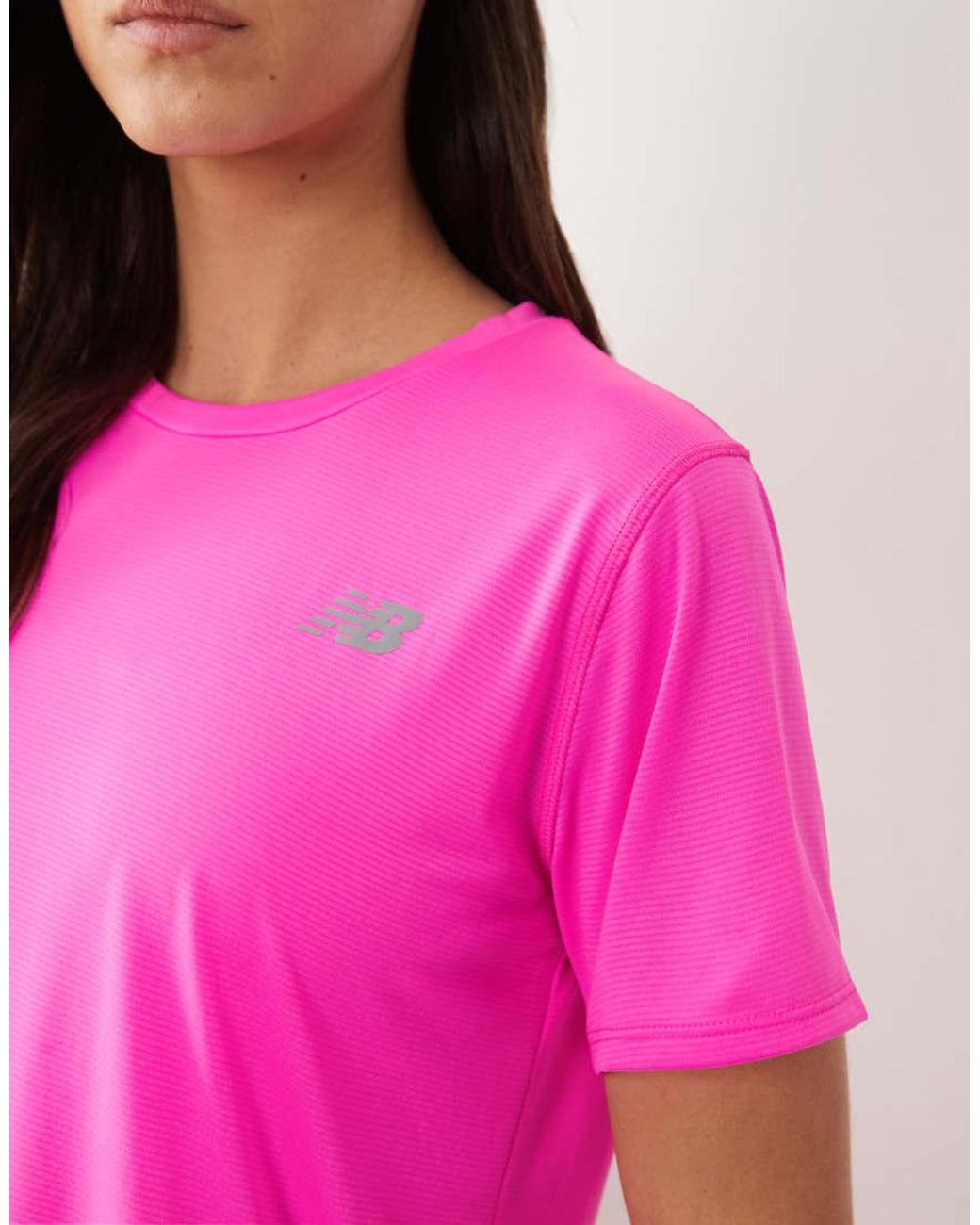 New Balance Pink Sports Essentials T-shirt
