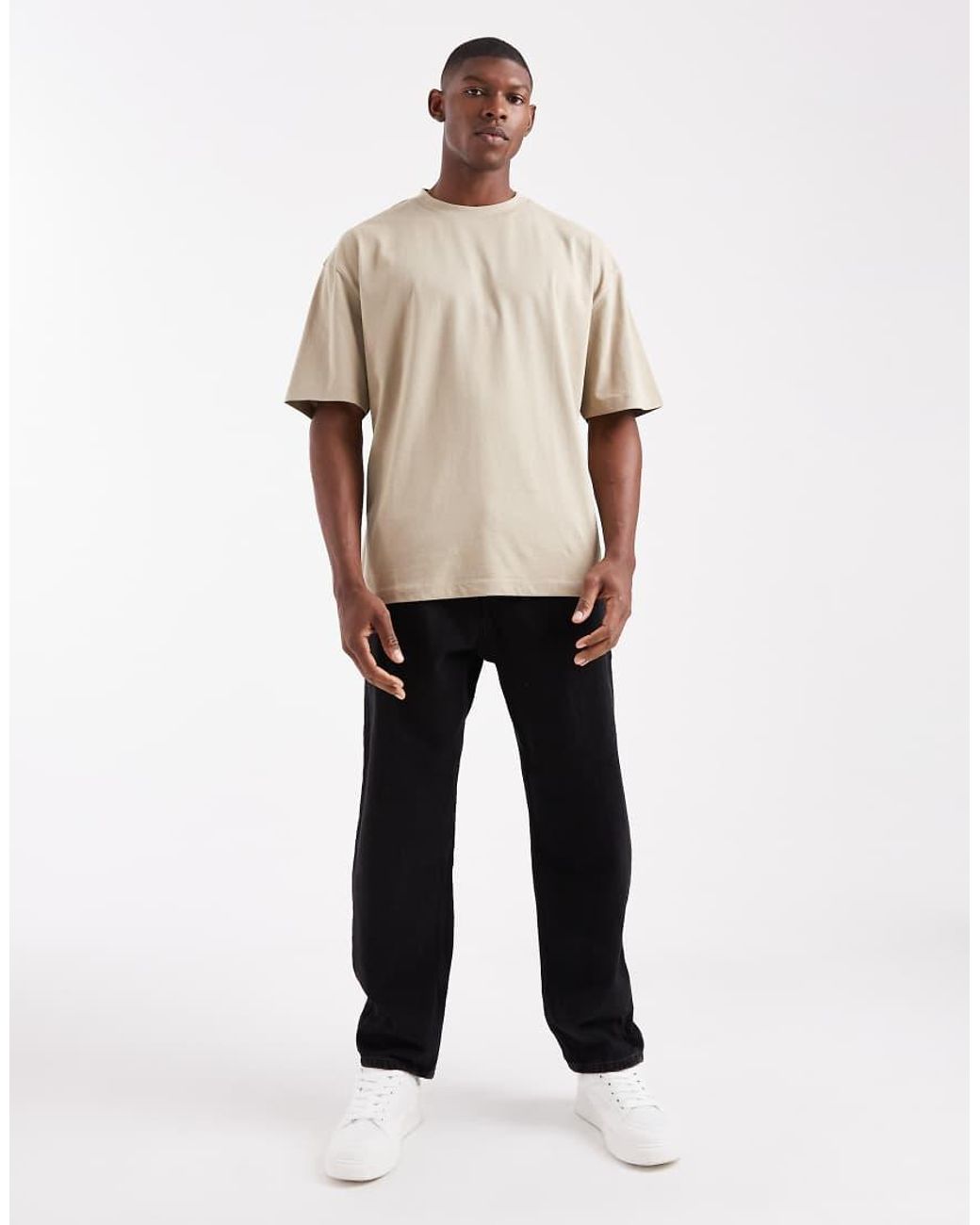 ASOS Multicolor Essentials 2 Pack Oversized T-Shirt for men