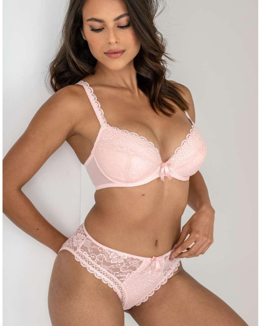 Pour Moi Brown Rebel High Leg Brief
