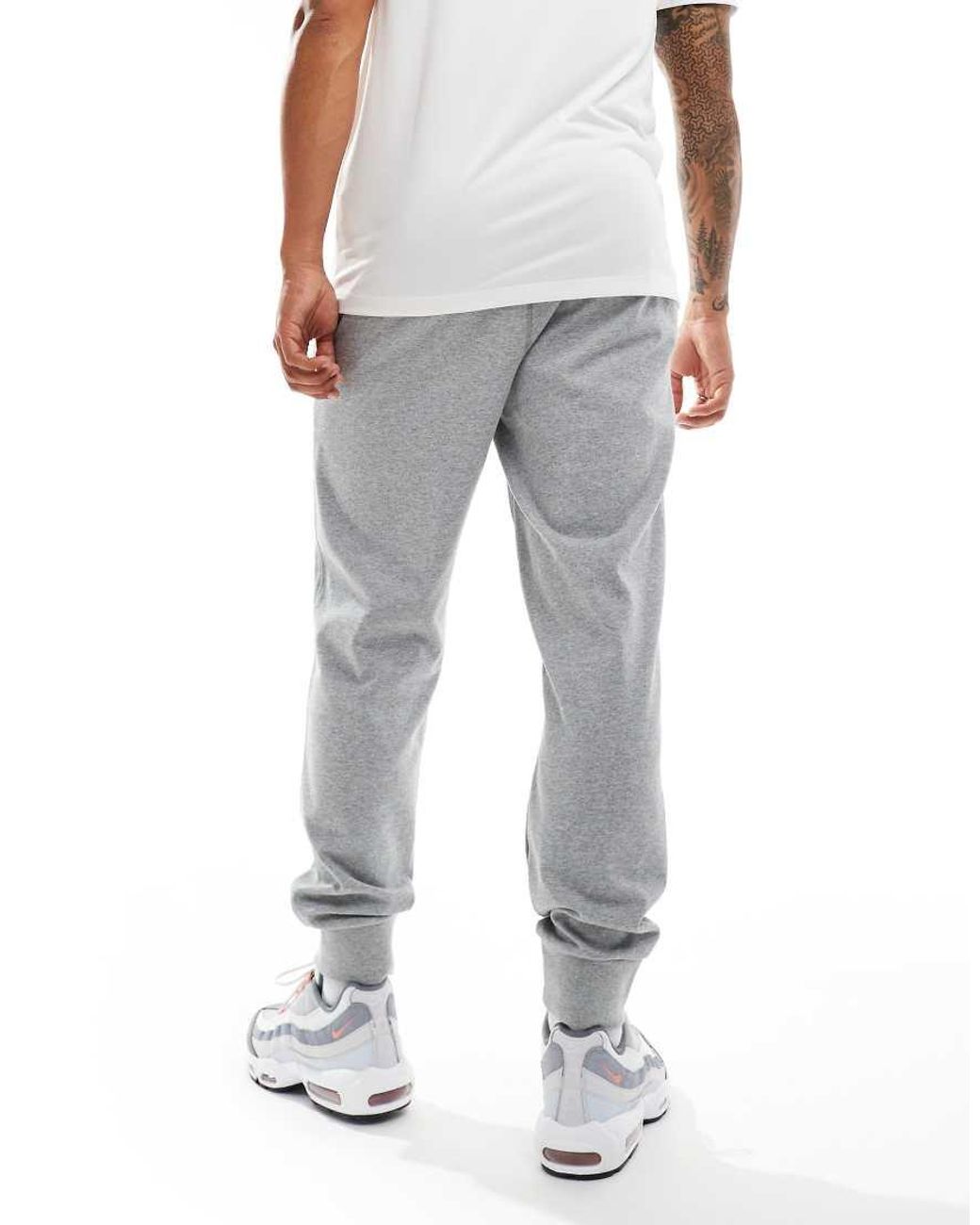 Nike Gray Club Knit joggers for men