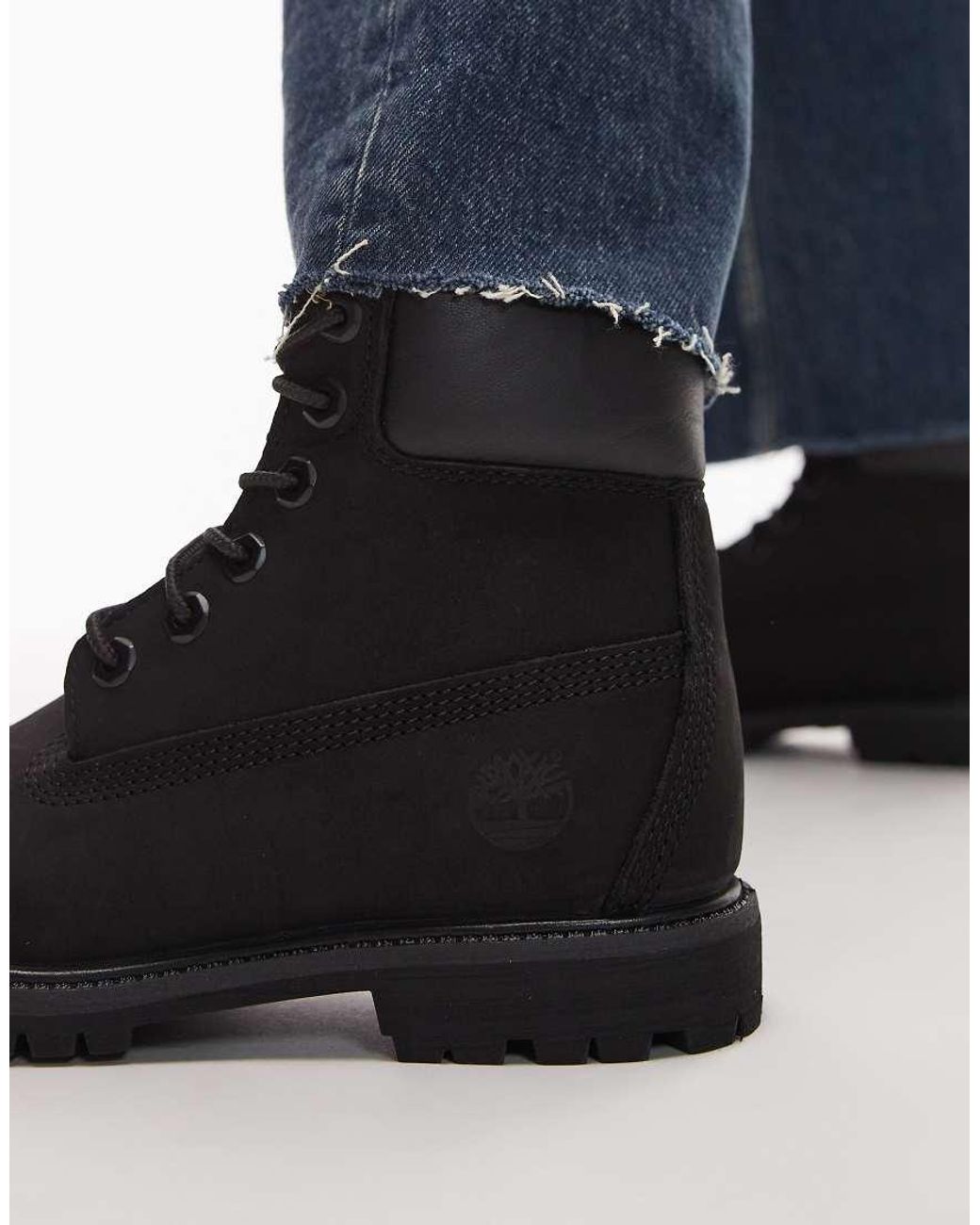 Timberland Black Premium 6 Inch Boots