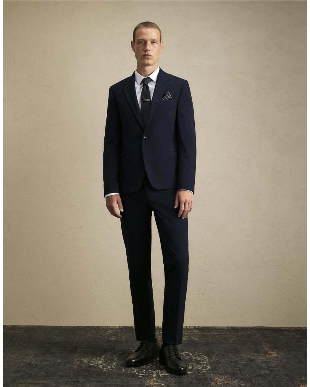 River Island Blue Skinny Fit Suit Jacket for men