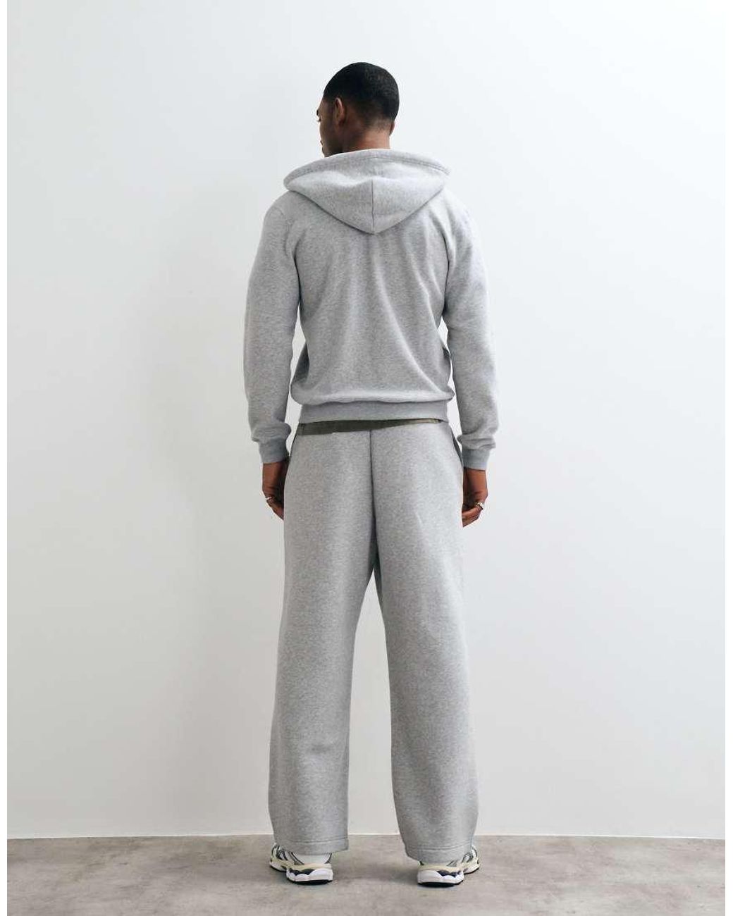 Hollister Gray Uncuffed baggy Low Rider joggers for men