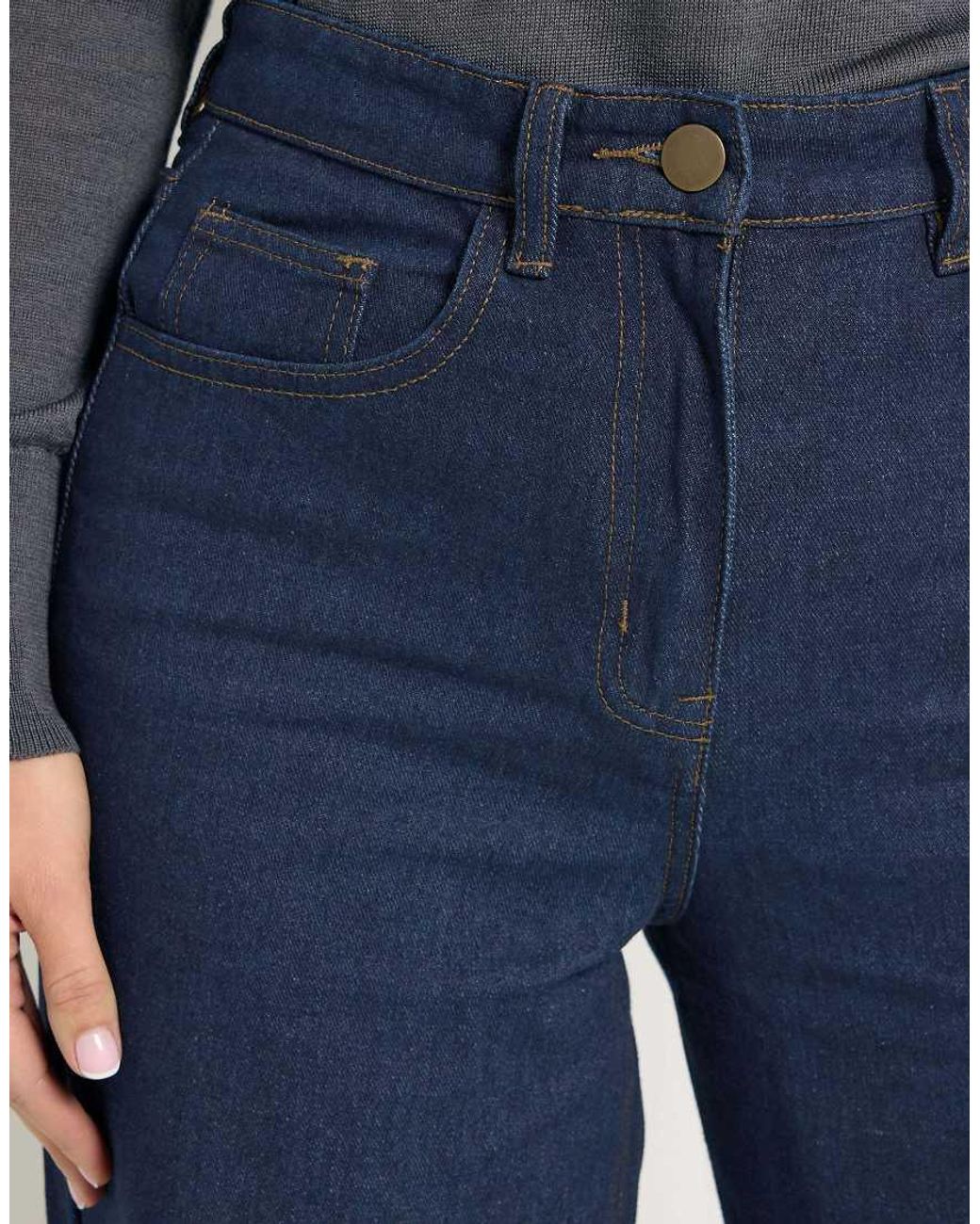 Long Tall Sally Blue Wide Leg Jeans