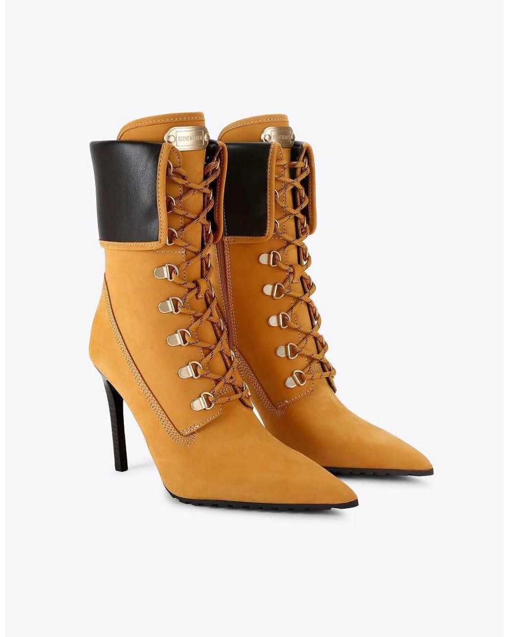 Steve Madden White Morals Wheat Nubuck High Ankle Boots