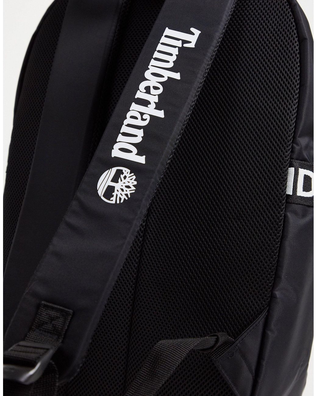 Mochila negra con logo strip Timberland de hombre de color Negro | Lyst