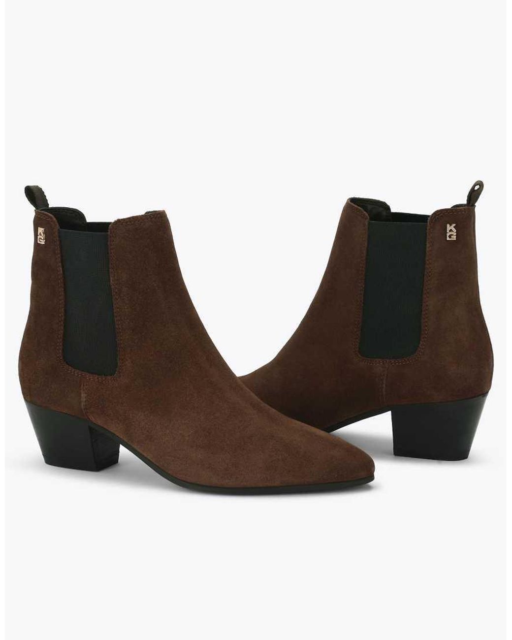 KG by Kurt Geiger Brown Topaz Low Ankle Boots