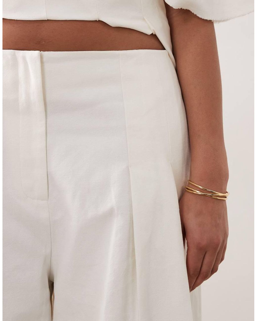 ARRANGE Natural Curve Pleated Trouser Co Ord