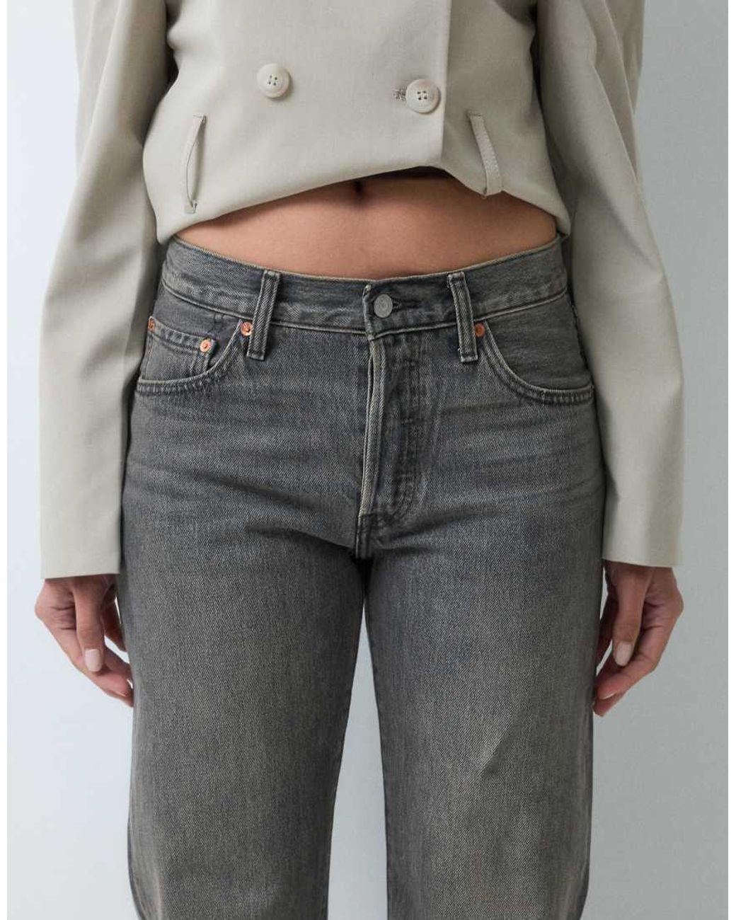 Levi's Gray 501 90's Selvege Jeans