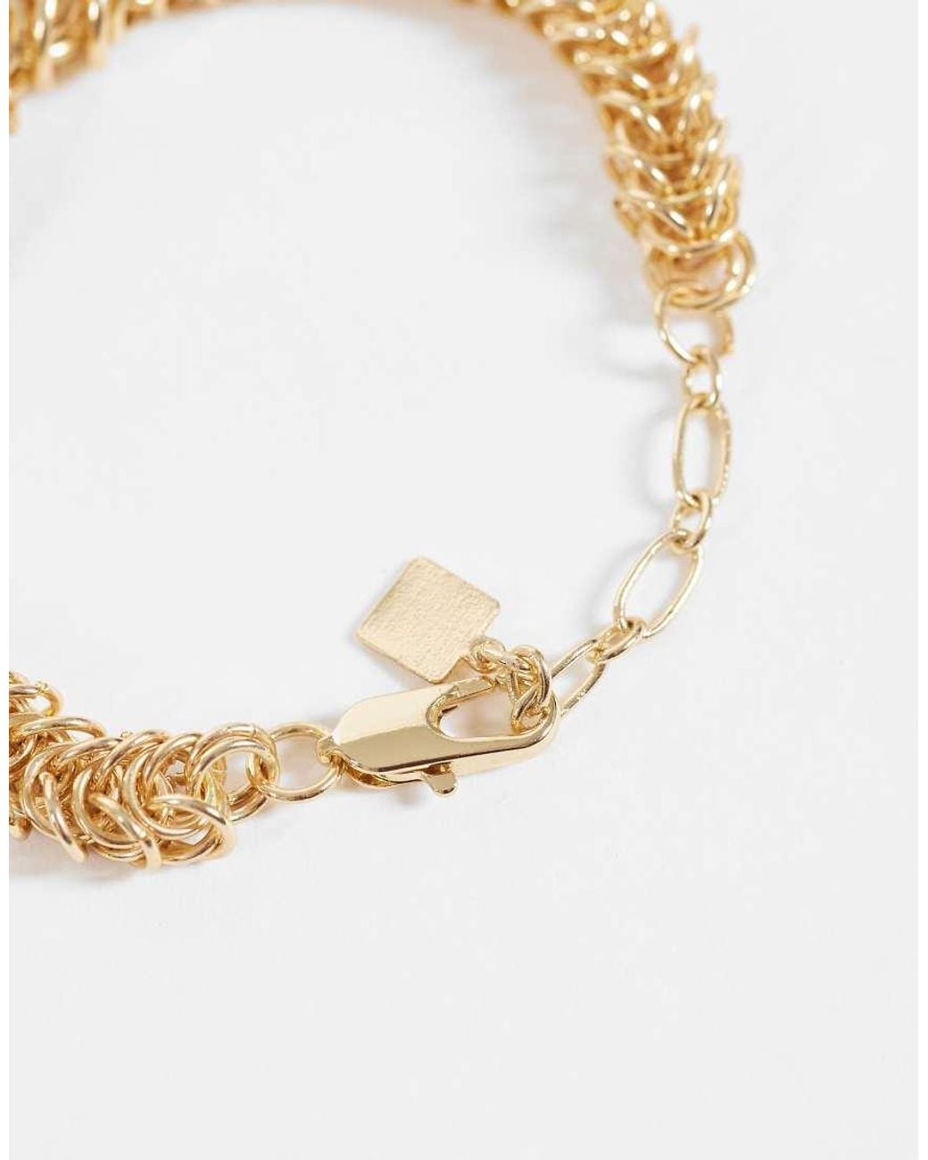 ASOS Metallic Multi-pack Of Bracelets With Mixed Chains