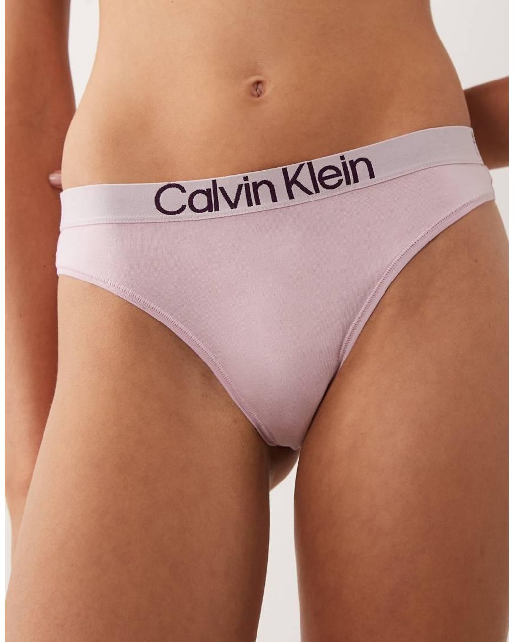 Extra Soft Cotton Calvin Klein de color Purple