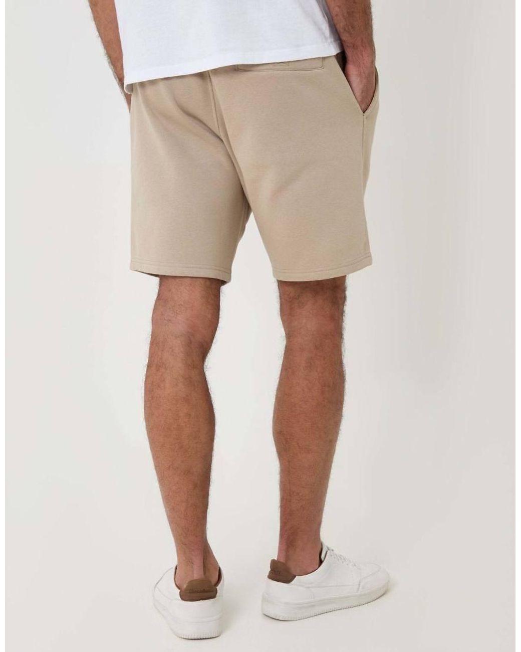 Threadbare White Sweat Shorts for men