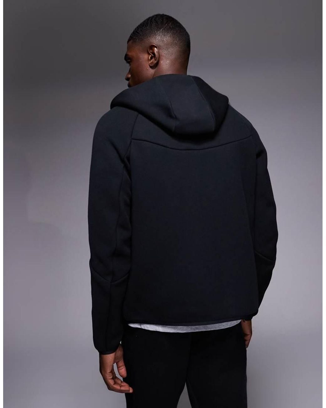 Nike Black Tech Fleece Full Zip Hoodie for men