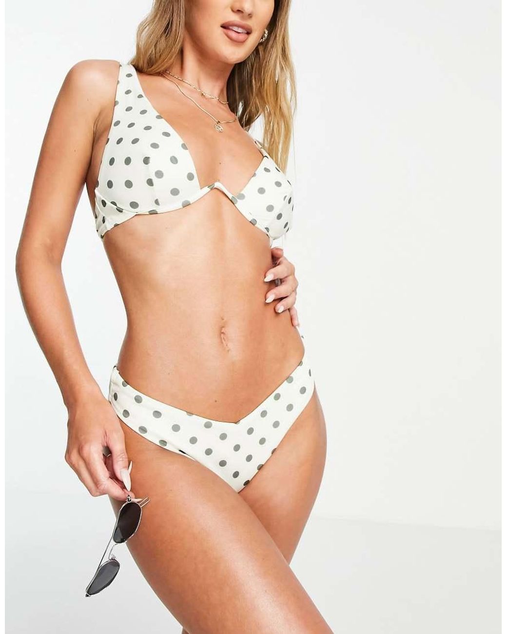ASOS White Mix And Match V Underwire Bikini Top