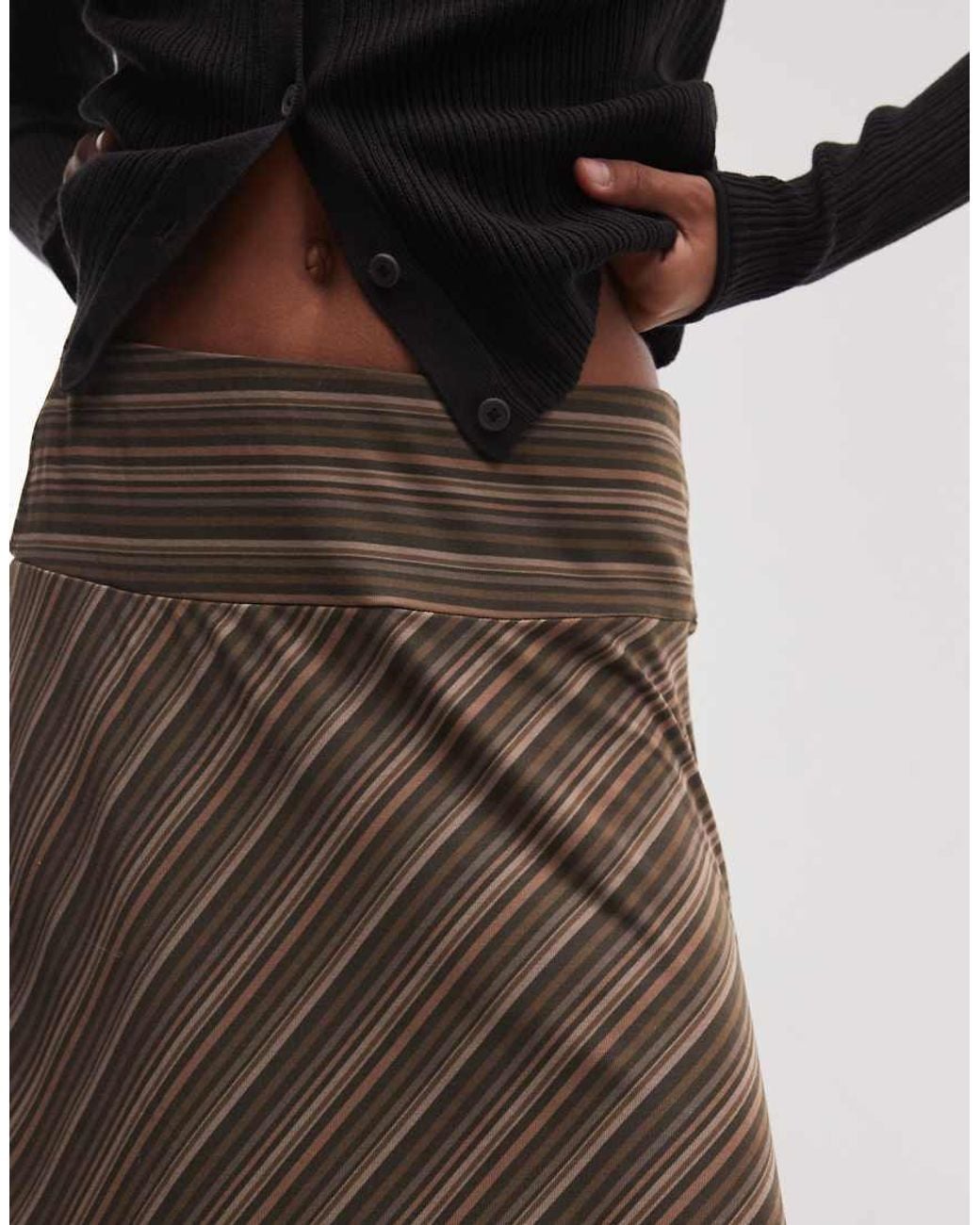 Reclaimed Vintage Pink Jersey Awkard Length Skirt