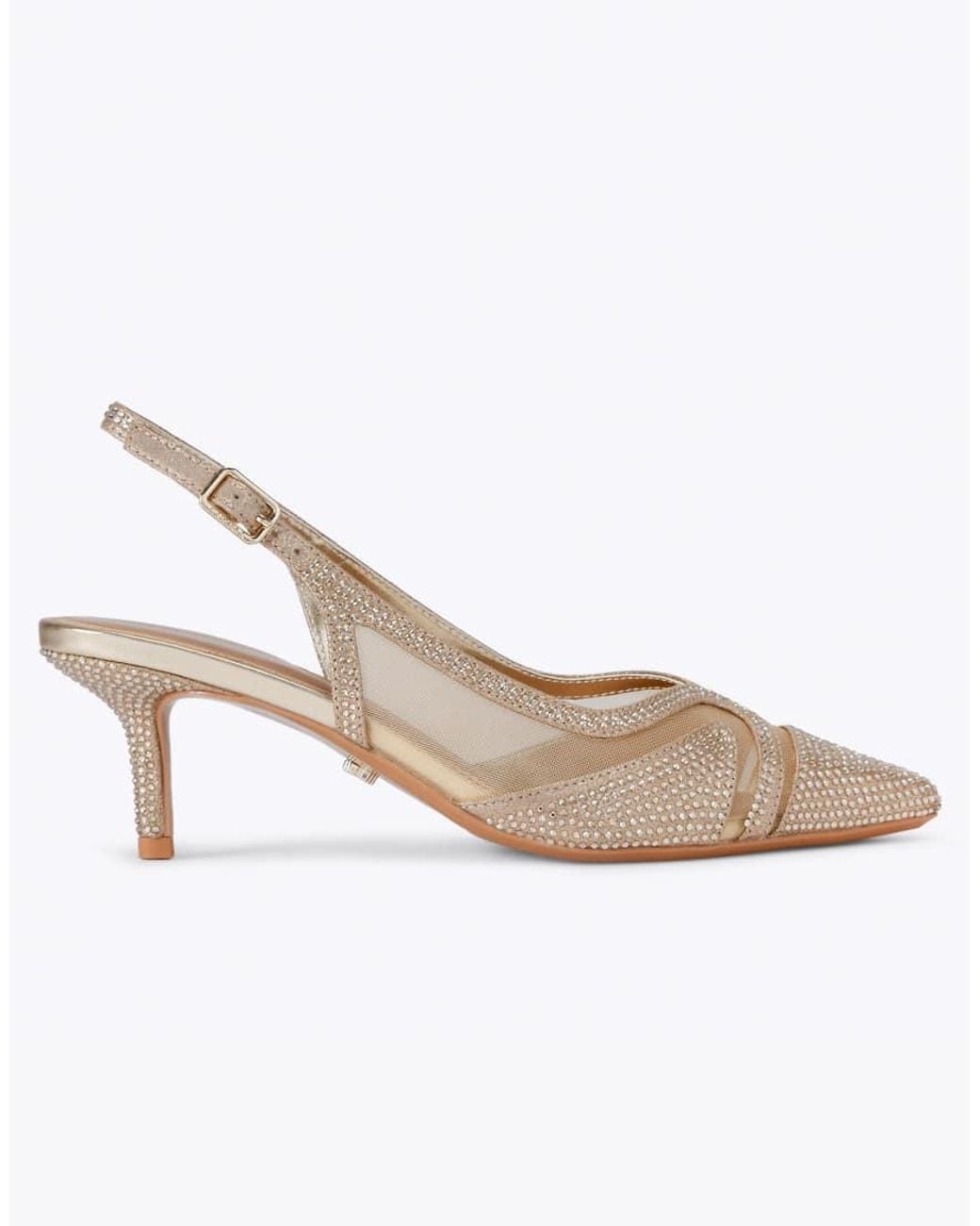 Carvela Kurt Geiger White Fantastico Sling Heeled Sandals