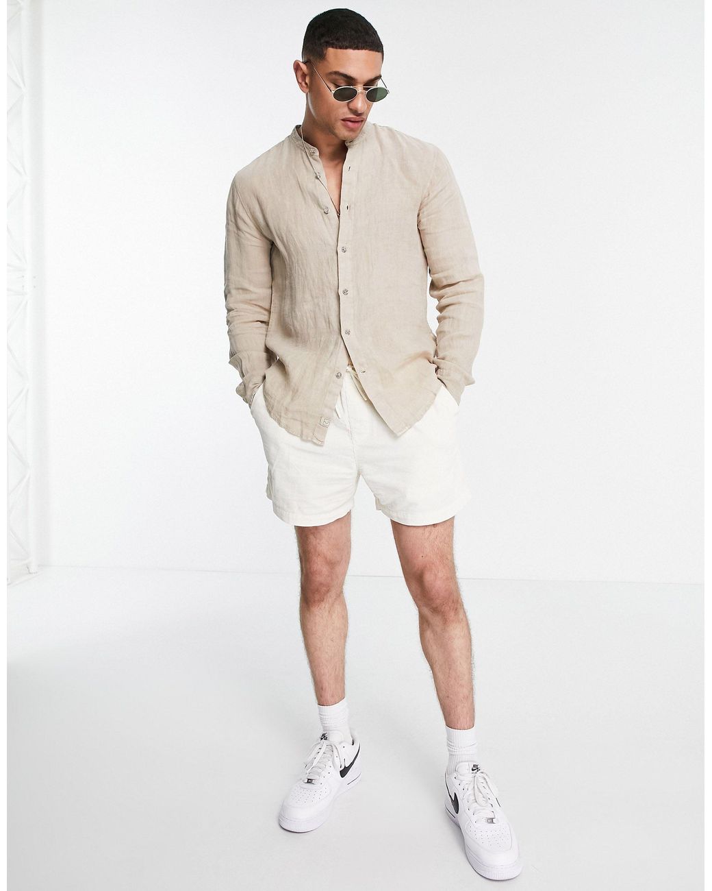 pull and bear linen shirt