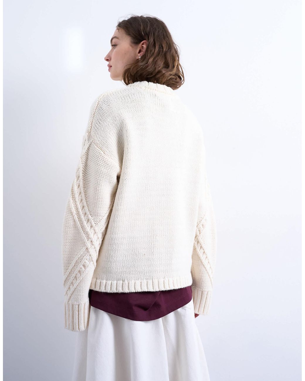 TOPSHOP White – strickpullover