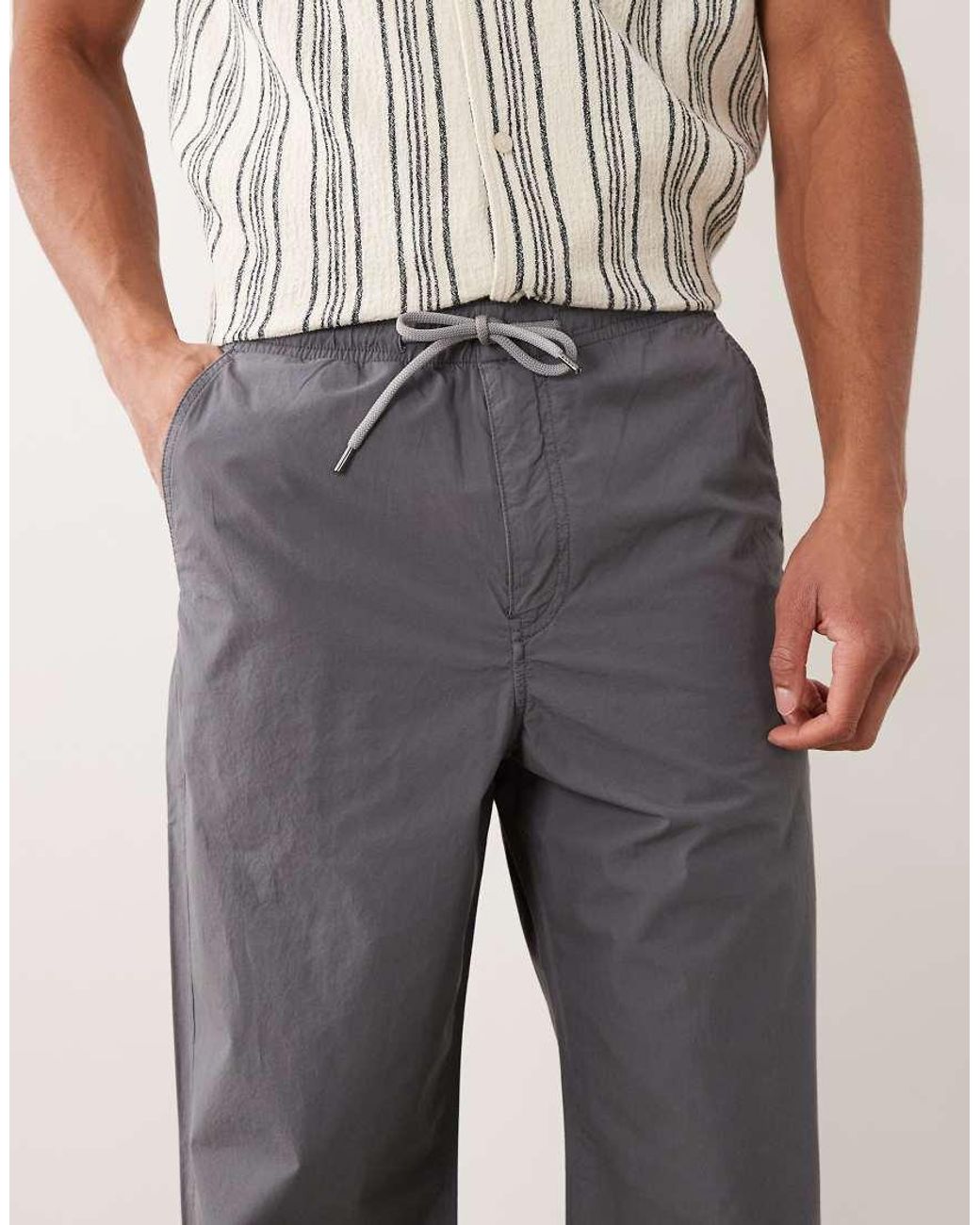 Paul Smith Natural Drawstring Trousers for men