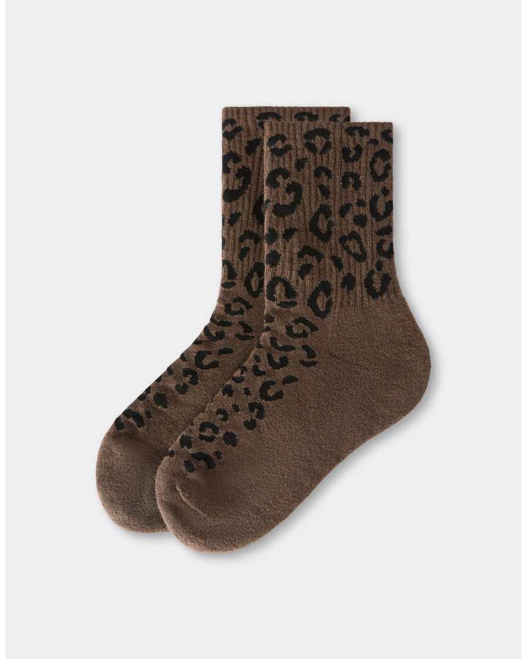 Calzedonia Brown Patterned Socks