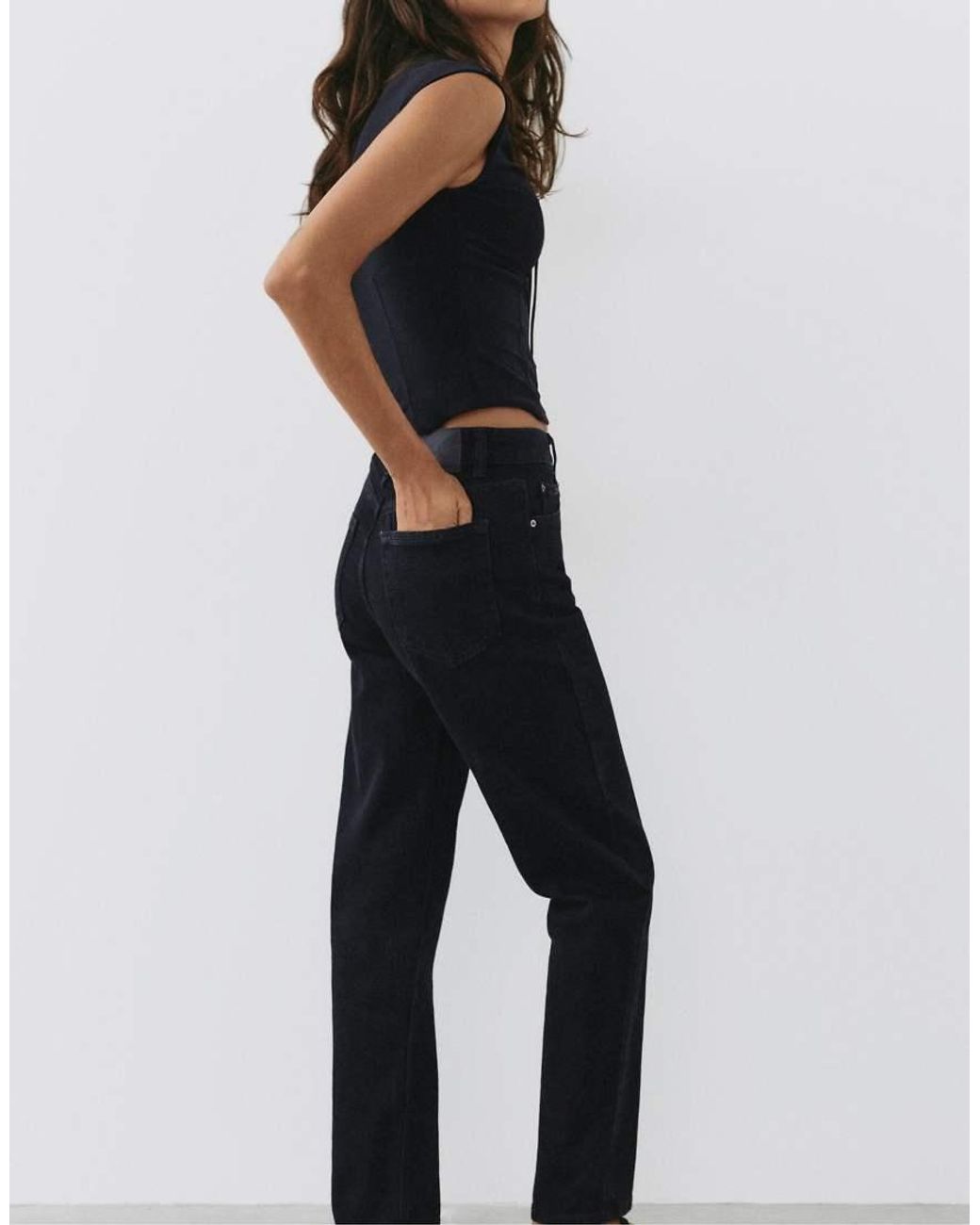 Pull&Bear Black High-waist Slim Fit Jeans