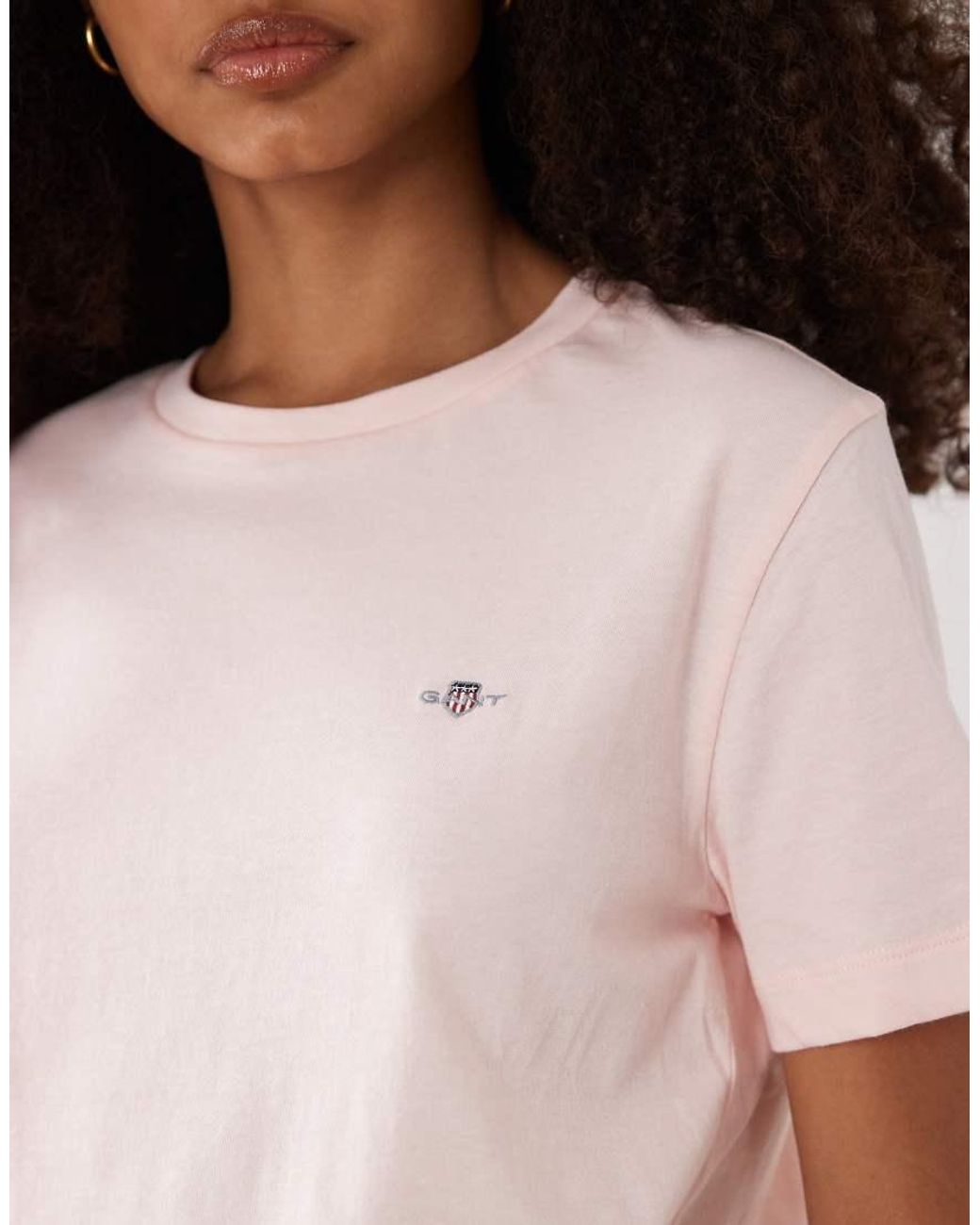 Gant White Regular Shield Logo T-shirt