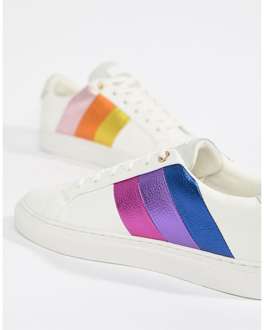 Kurt geiger lane rainbow best sale trainers