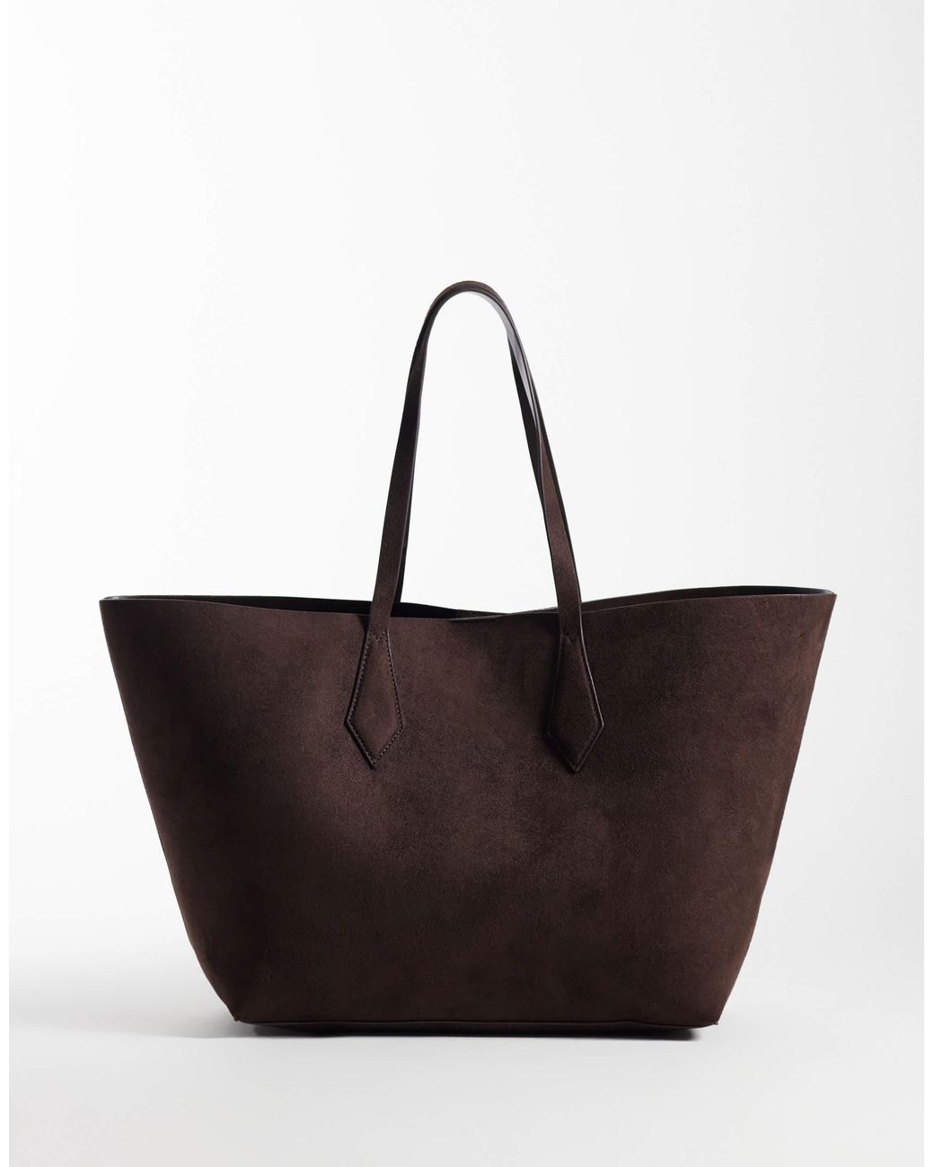 Threadbare Brown Shopper aus wildlederimitat