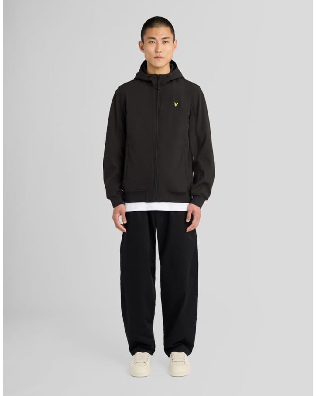 Lyle & Scott Black Sports Mesh-Back Softshell Jacket for men
